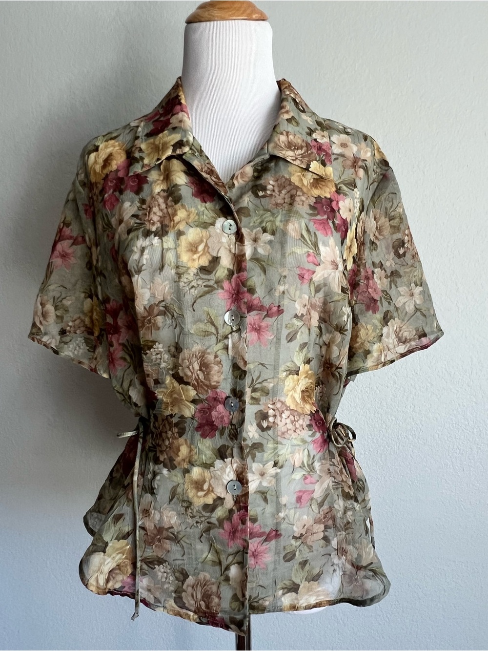 Jessica Howard Vintage Floral Blouse, XL